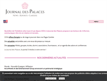 Tablet Screenshot of journaldespalaces.com